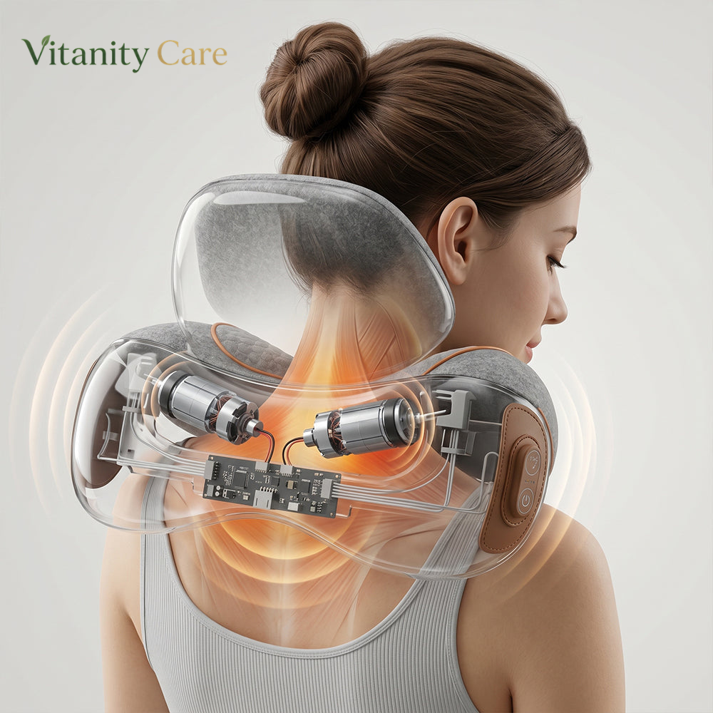 Vitanity Care NeckRelief Pillow – Neck & Shoulder Pain Support Pillow
