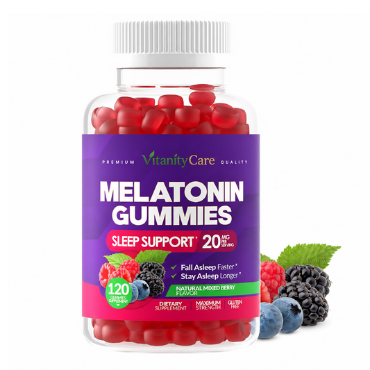 Melatonin Gummies 20mg - Maximum Strength Sleep Support