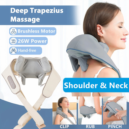 Vitanity Care Wireless Neck & Shoulder Massager – 26W Deep Kneading Back Massage