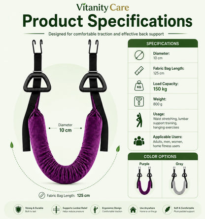 Vitanity Care™ Lumbar Traction Belt – Back Stretching & Support