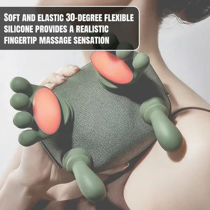 Wireless Neck and Shoulder Massager with Siaasoo Finger Kneading and Heat