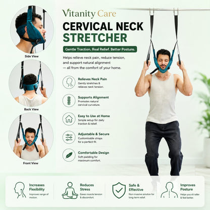Vitanity Care™ Neck Stretcher – Adjustable Neck Support & Stretching Device
