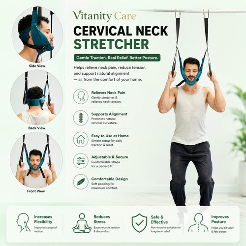 Vitanity Care™ Neck Stretcher – Adjustable Neck Support & Stretching Device